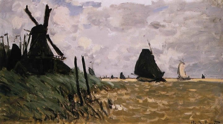 Claude Monet Windmill at Zaandam 2